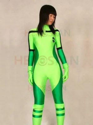 Rogue X-men зеленый костюм супергероя из спандекса без капюшона для Хэллоуина