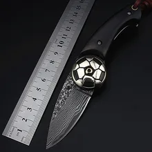 Новая горячая высокого качества Открытый дамасский мини складной нож самообороны Карманный практичный подарок коллекция охотничьи ножи