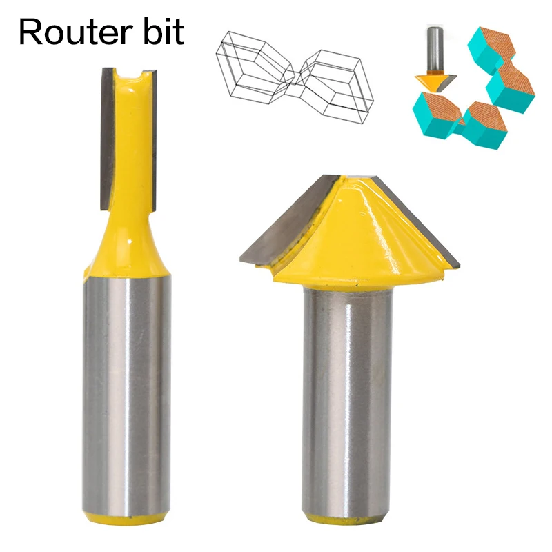 1/2 дюймов хвостовик двери окна обсадной фреза по дереву для соединения шип-паз фрезерный инструмент сверление фрезерование для дерева карбида сплава