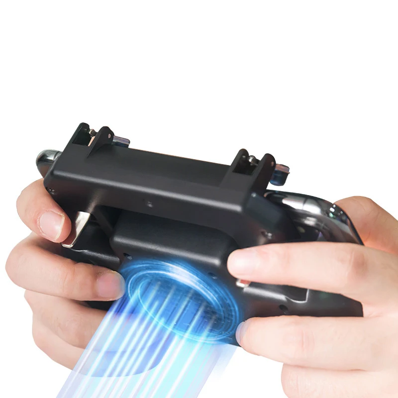 Newes Mobile Phone Cooling Pad Gaming Cooler Radiator Mute Fan Heatsink With Phone Stand Holder Portable Rechargeable Power Bank