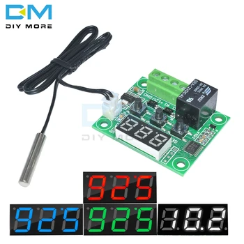 

W1209 DC 12V Red Blue Green White LED Digital Thermostat Temperature Control Thermometer Switch Module + NTC Sensor