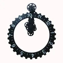 1 set 4 Colors 25 Inch Modern Design Large Decorative Gear Wall Clocks For Art Home