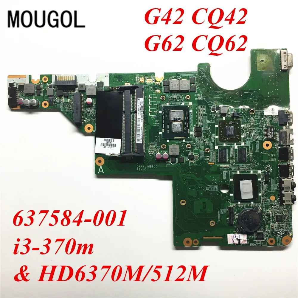MOUGOL A Quality Mainboard For HP G42 CQ42 G62 CQ62 Laptop Motherboard 637584 001 I3 370M 
