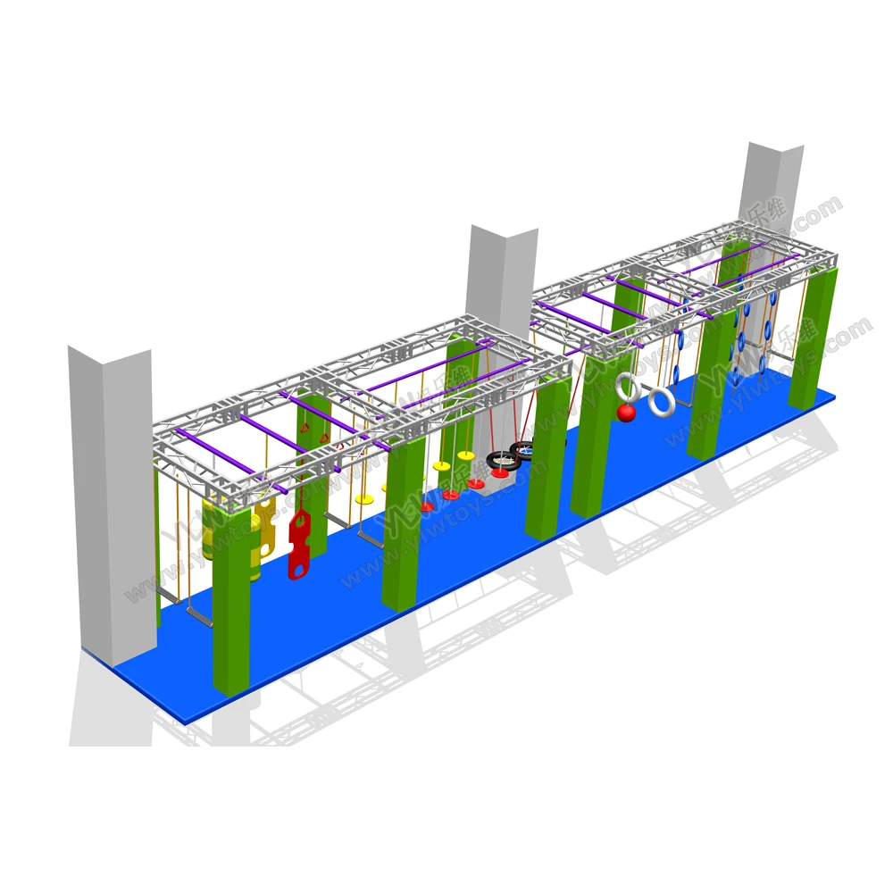 Индивидуальные madamusement Крытый ниндзя воины преграды парк, альпинистские установки игры, крытая игровая площадка игры YLW-BT180321