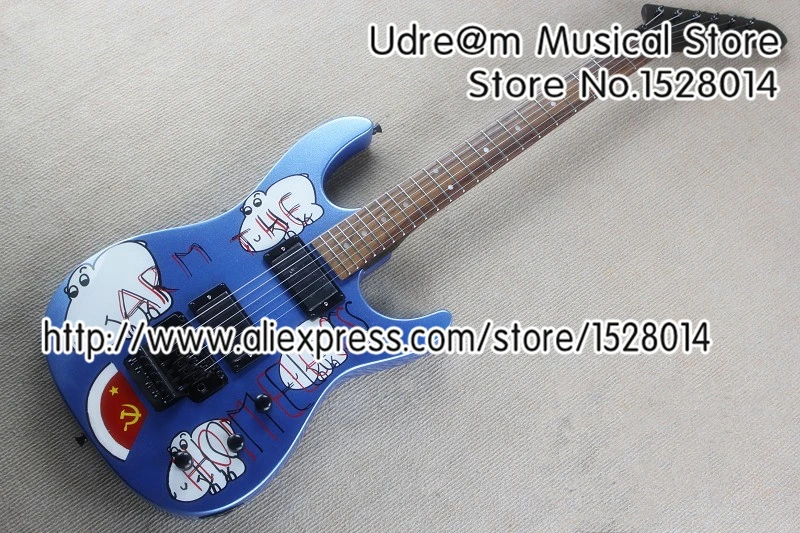 

Custom Shop Arm The Homeless Finish Suneye Guitar Electric Black Tremolo Same As Picture For Sale