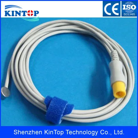 Mindray 2pin Patient Monitor Thermistor Temprature Sensor Body Skin Probe Adult Pedaitric