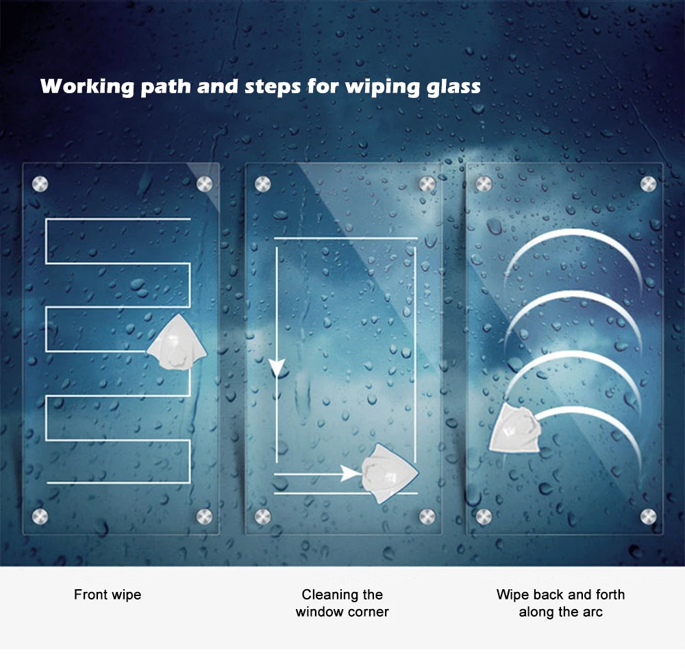 Бытовой практический двойной двухсторонний Магнитный стеклянный протрите регулируемое круглое окно очиститель стекло Чистящая щётка#3