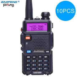 10 шт./лот 2019 Baofeng рация UV-5R 10 км Dual Band 136-174 и 400-520 МГц UV5R двухстороннее радио Ham CB любительского Портативный радио