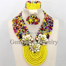 Кристалл Bridesmaide ювелирный набор нигерийский Свадебный Африканский бисер набор ювелирных бусин для свадьбы WB062
