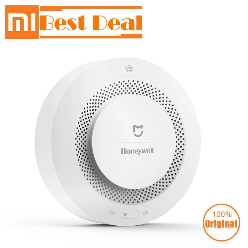 

Original Xiaomi Mijia Mi Smart Smoke Detector Fire Alarm Monitor Remote Control sound alert sensor detection for home sesurity