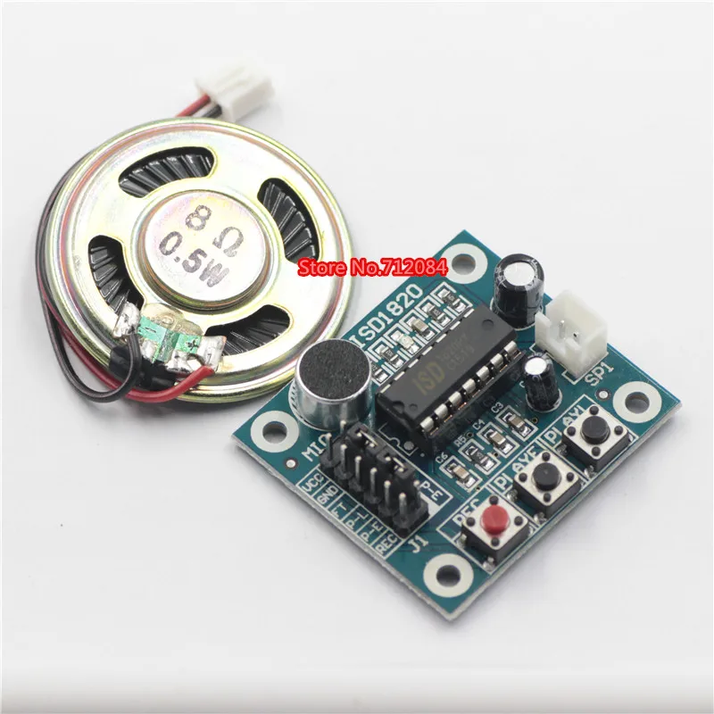 ISD1820 Voice Recording Recorder Module on board Microphone with 0.5W