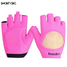 Ms. Sports style Half Finger драйверы два цвета спортивные перчатки Ms. Перчатки для фитнеса Нескользящие h32