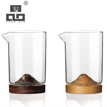 

TANGPIN coffee and tea tool heat resistant glass tea pitcher chahai coffee tea accessories 280ml