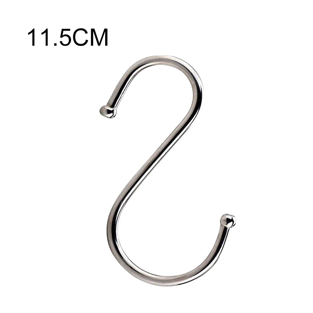 Kitchen Hanging Hanger Closet Storage Holders Organizer Household Home Essential Useful New S Shaped Stainless Steel Hooks Clasp