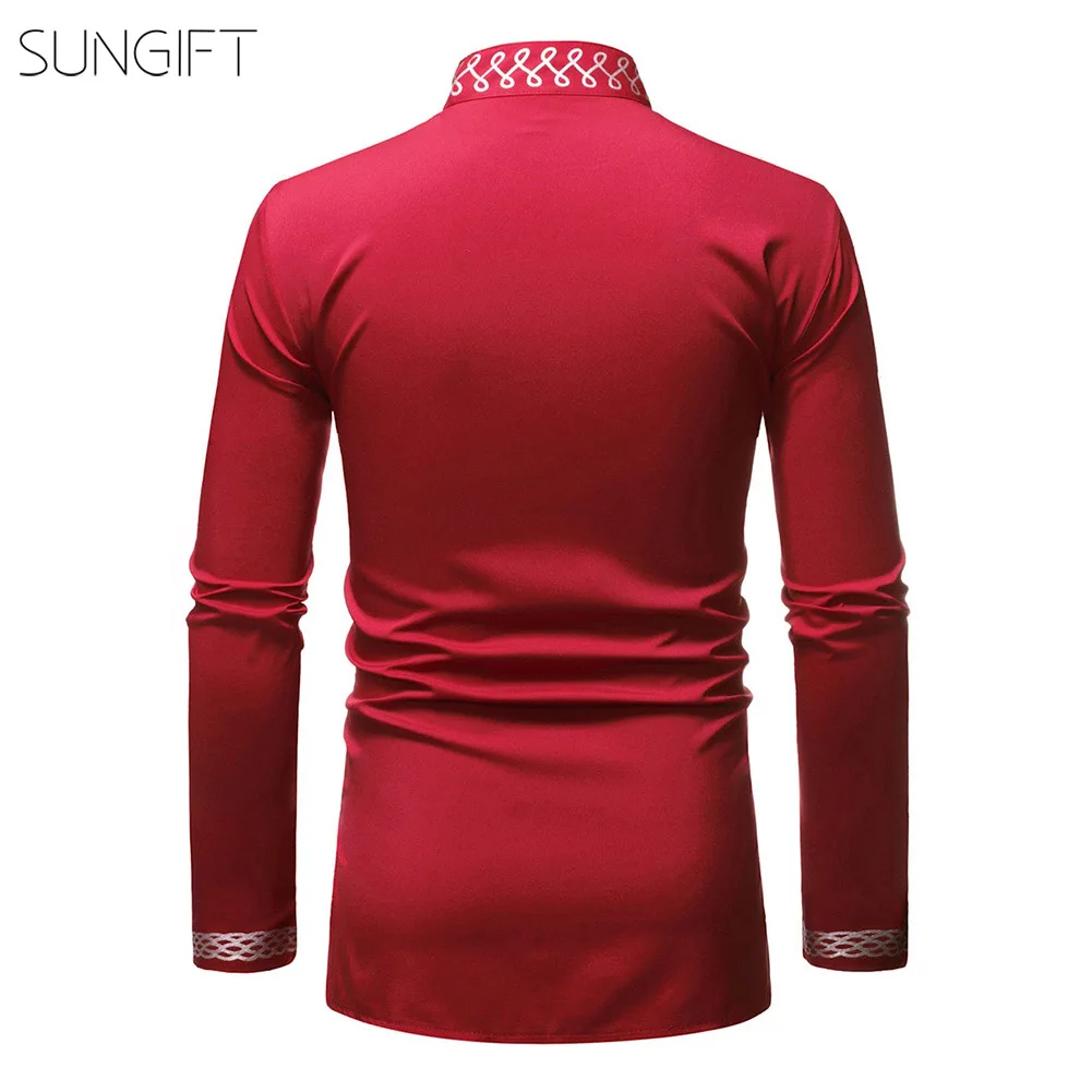 Платье мини SUNGIFT Dashiki с длинным рукавом и принтом 2019|Африканская одежда| |