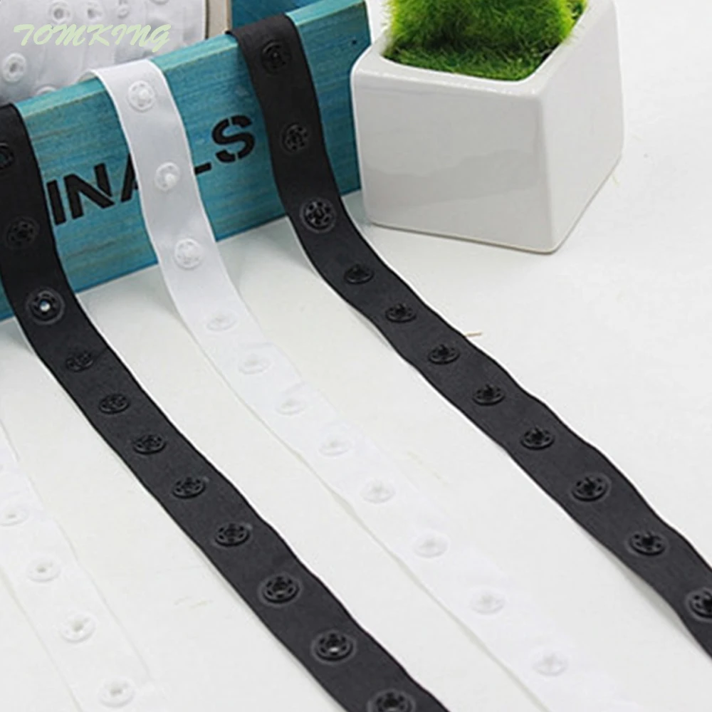 Новое поступление 5yd/партия 18 миллиметровая черно белая пластиковая лента с