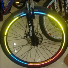 new mountain bike stickers reflective stickers wheel wheel dazzling lights and colorful stickers reflective stickers