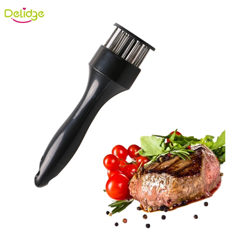 

Delidge 1 pc 21 Needles Meat Tenderizer Stainless Steel Beef Steak Pork Row Meat Tenderizer Needle Kitchen Cooking Tool