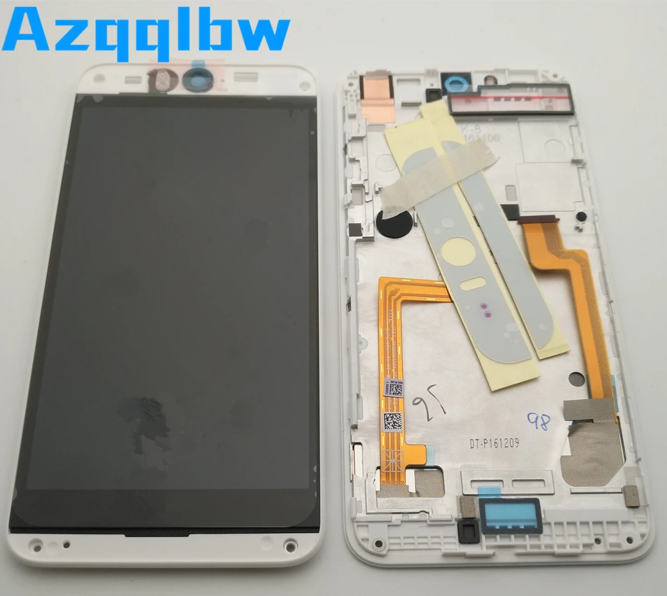 azqqlbw for htc desire eye m910x lcd display touch screen digitizer assembly for htc desire eye m910x display with frame parts