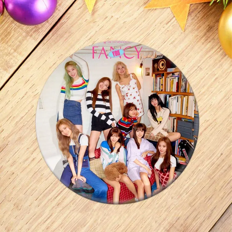KPOP корейский двойной новый альбом FANCY YOU индивидуальный значок 58 мм круглые