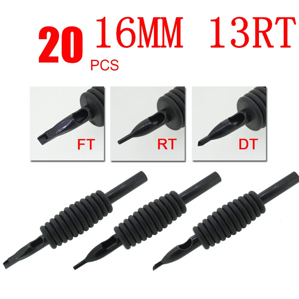 

YILONG 20 x Disposable Tattoo Grips Tube Assorted Size 13RT (16mm) For Tattoo Gun Needle Ink Cups Grip Kits