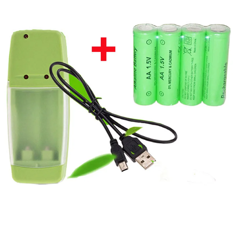 Soravess 2-8 шт./лот AA батарея 3000mah 1,5 V Щелочная AAA 2000 mAh аккумуляторная батарея для дистанционного управления игрушка с зарядным устройством