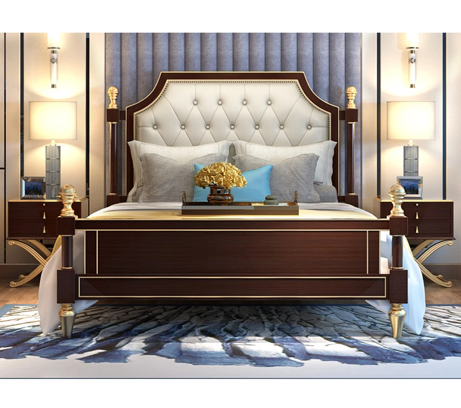

Solid oak wood bedroom furniture wholesale furniture American style
