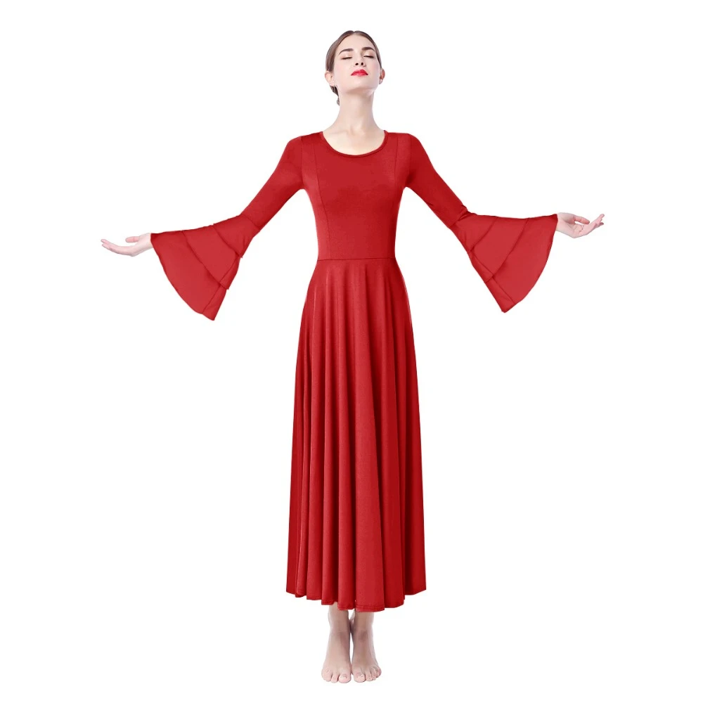 red praise dance dress