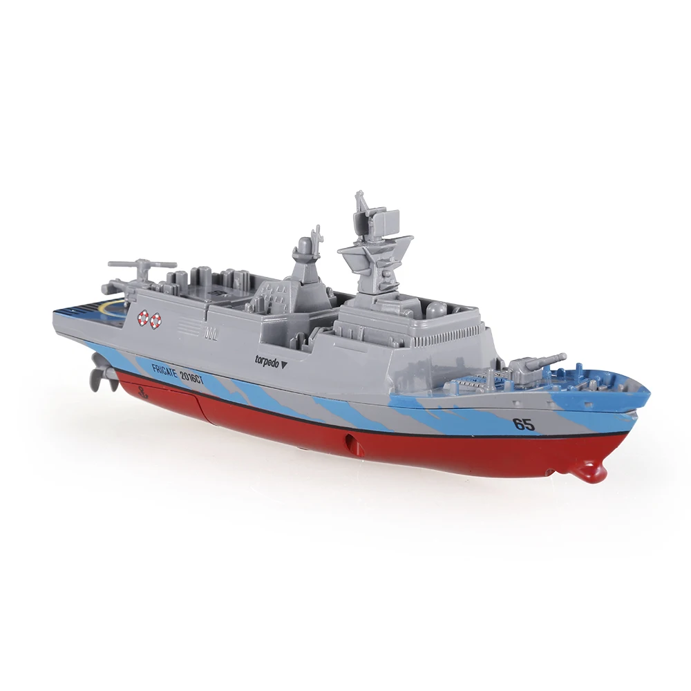 Original Mini Radio Control Electric Warship Boat for Create Toys Sea Wing Star 3318 2.4GHz All