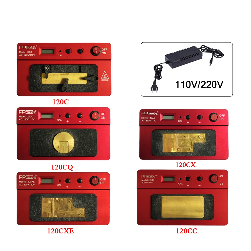 

PPD mini 120 series 120C 120CC 120CQ 120CX mobile phone motherboard preheater rework station heater desoldering tool 110v 220v