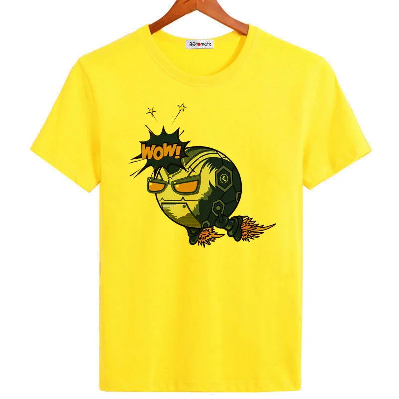 

BGtomato Hot Sale robot tshirt personality hip hop t shirt men good quality summer casual shirt