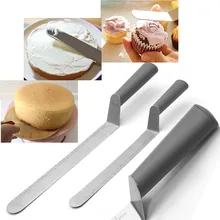 15 дюймов из нержавеющей стали для масла лопатка для торта гладкой Обледенение разбрасыватель с отметкой Горячие Инструменты для тортов