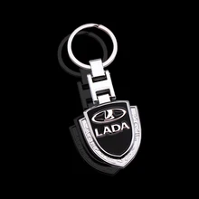 Автомобильный брелок металлический брелок логотип автомобиля модные аксессуары для Лада Нива Калина приора Granta Largus ВАЗ Samara 2110
