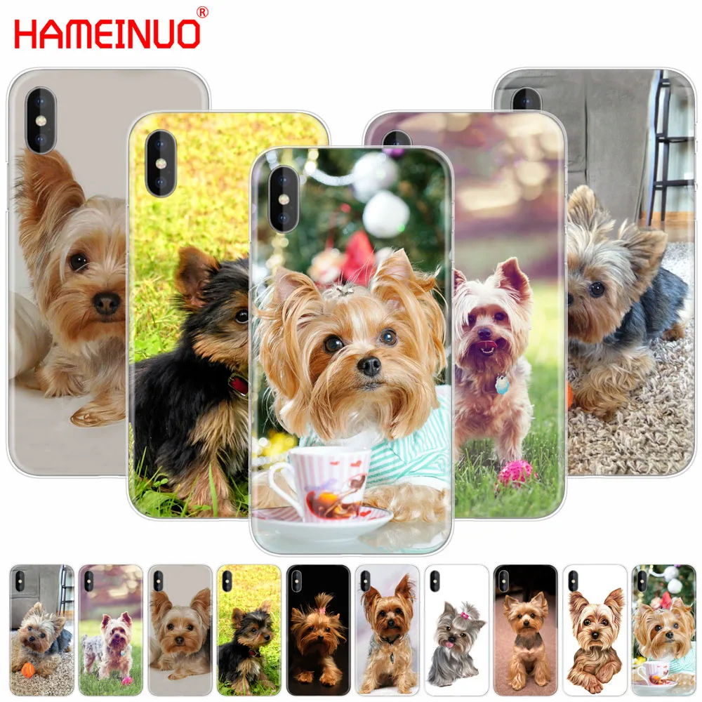 

HAMEINUO yorkshire terrier dog puppy cell phone Cover case for iphone X 8 7 6 4 4s 5 5s SE 5c 6s plus