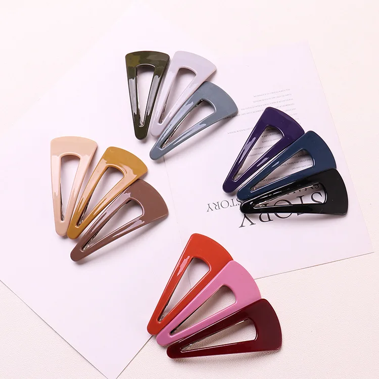 

1PC Hair Clips For Girls Simple Girl Hairpin Color Bangs Side Clip Adult Headdress G0404