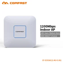 COMFAST AC 1200 Мбит/с Wifi точка доступа маршрутизатор 2,4G+ 5,8G Wi-Fi адаптер 500 квадратных метров охват поддержка OpenWRT CF-E355AC