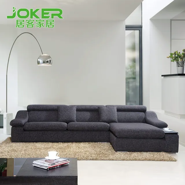 Habitat Penger Luxury Linen Fabric Corner Sofa Combination Living Habitat Penger Luxury Linen Fabric Corner Sofa Combination Living Room Black Brand I057