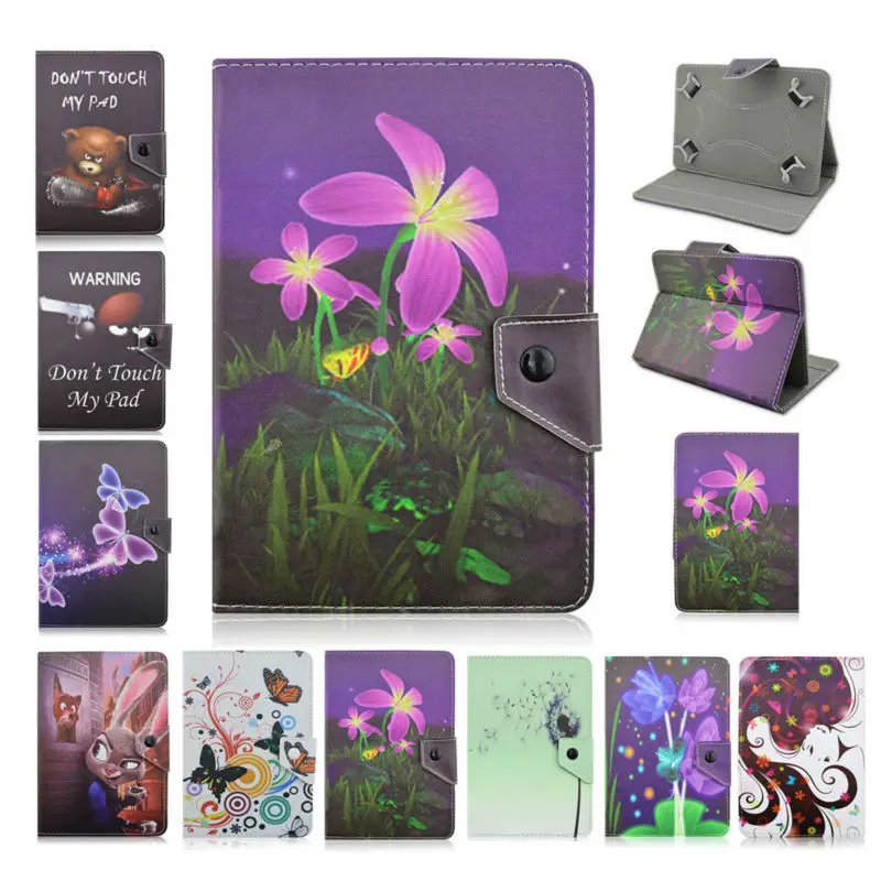 

For 7 smart case For teXet TM-7849 3G Universal 7" 7.0 inch Tablet Soft PU Leather Case Cover For Kids 7 inch tablet PC+film
