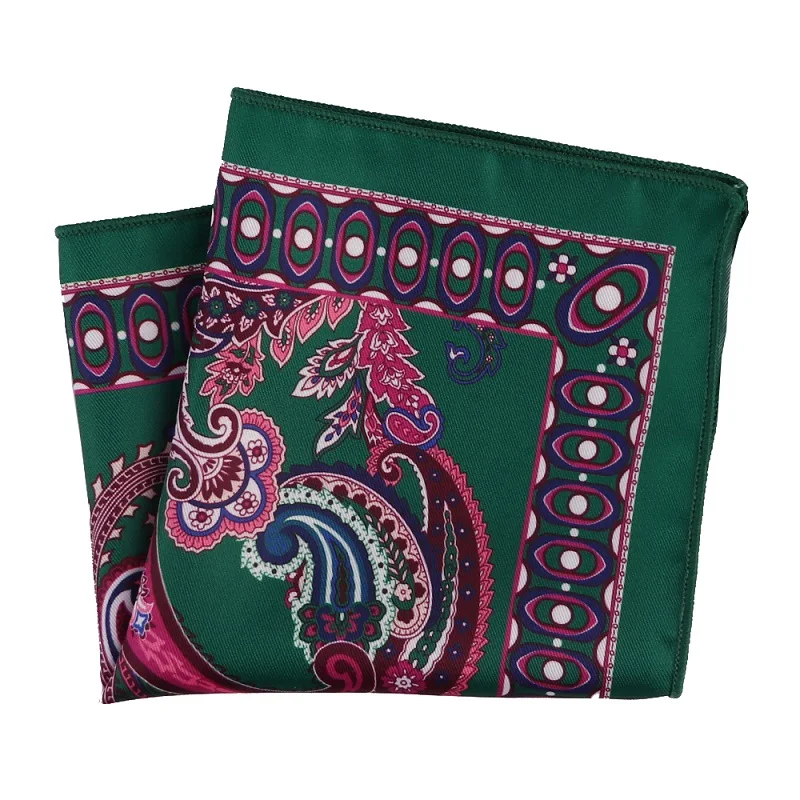 Портной Смит стиль Hankies Яркие Красочные Пейсли карманные квадратные винтажные Платки Шарфы мужские карманные модные аксессуары