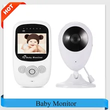 Профессиональная беспроводная камера SP880, Радионяня, ночное видение, двусторонний монитор сна, 2,4 дюймов, ЖК-дисплей, определение температуры