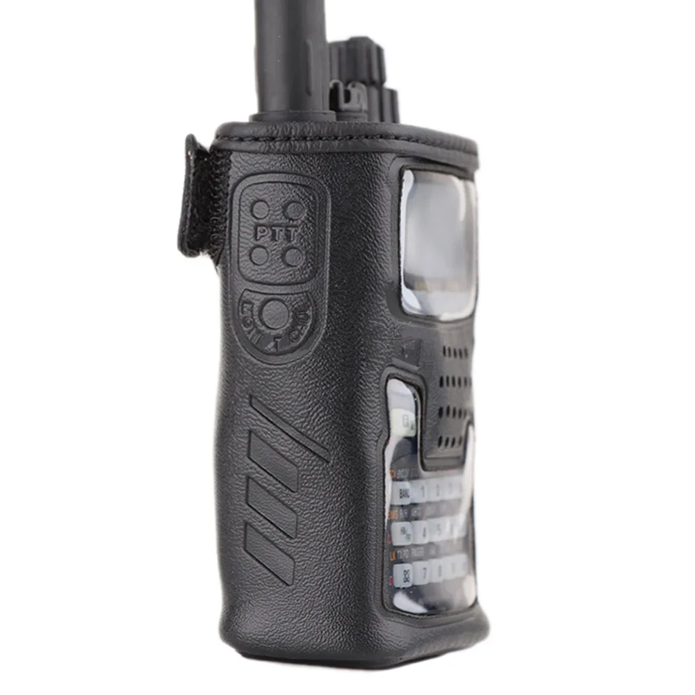 Aplicável a Yaesu Case de Couro Rádio em Dois Walkie Talkie Sentidos Csc-91 Vx6r Vx-6r 12 caso de couro rádio em dois sentidos CSC-91