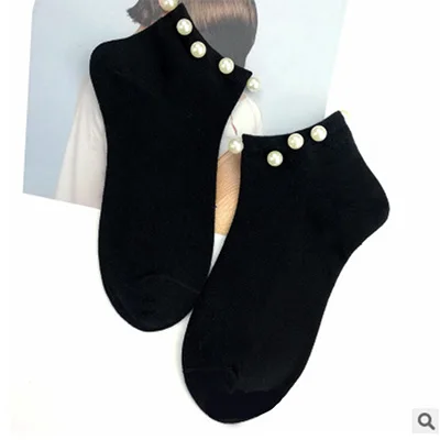 Casual Ladies Girl Short Socks Lovely Fake Pearl Socks Candy Color WomenS Cotton Socks Casual Ladies Girl Short Socks Lovely Fake Pearl Socks Candy Color WomenS Cotton Socks