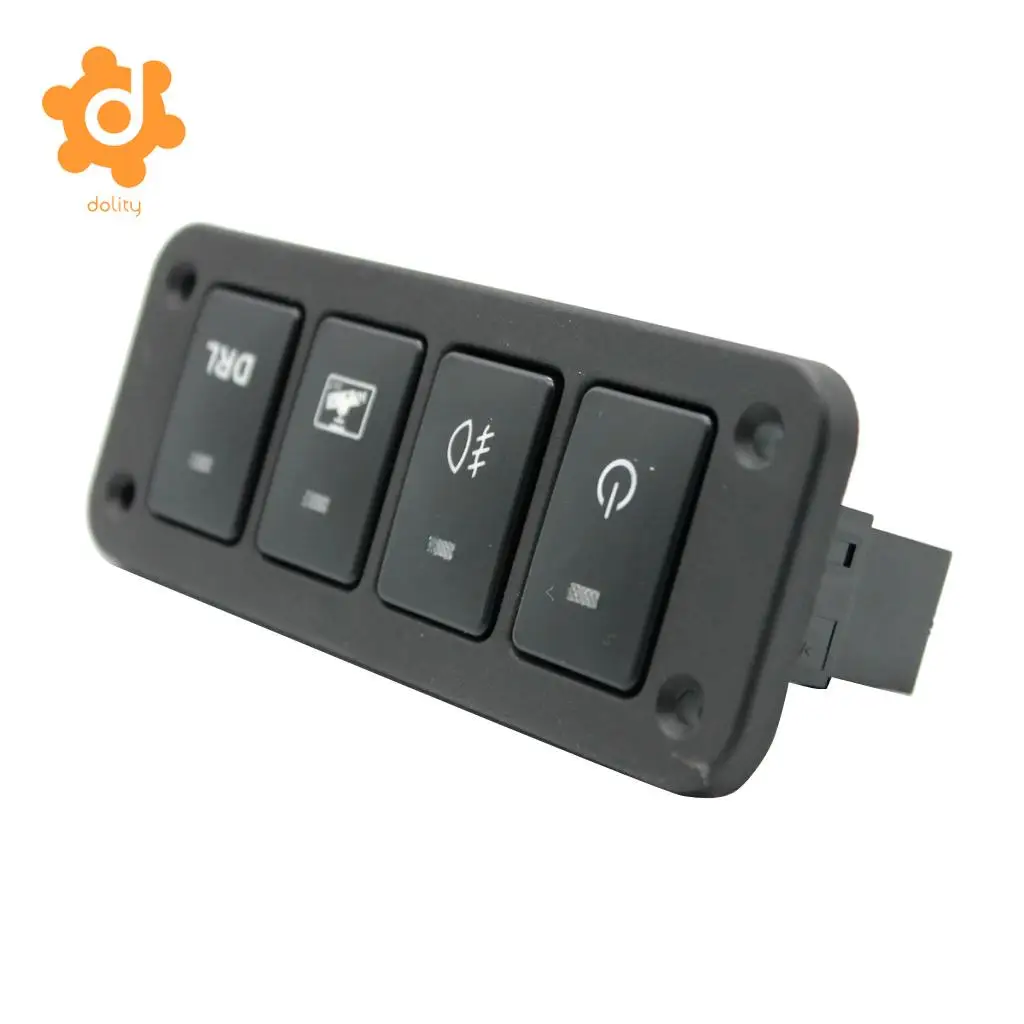 dolity DRL + LED light+ Driving Recorder+ Fog Light 4 Gang Switch Panel for Toyota