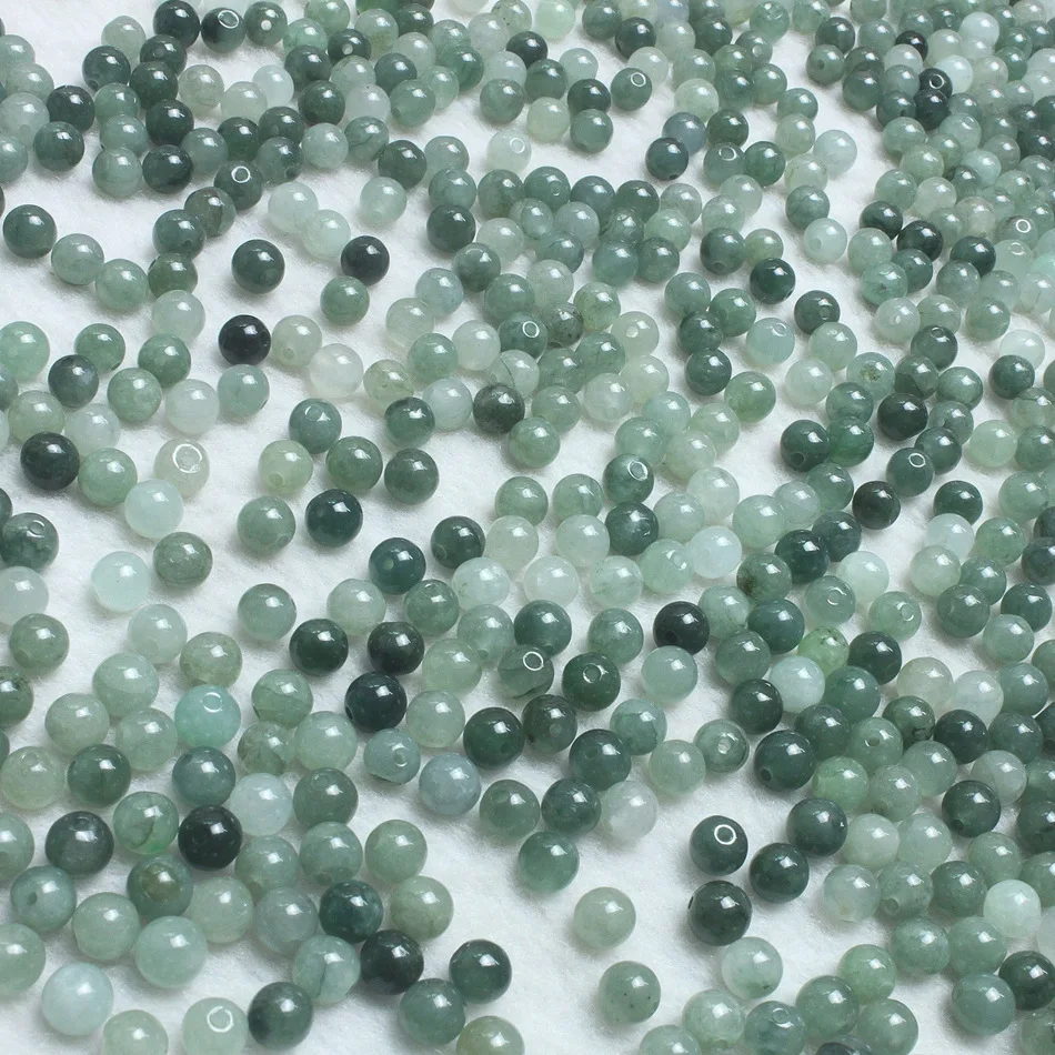 

5mm 20pcs/lot Wholesale High Quality Natural AAA Loose Round Jade Beads Ball, Fine Jade Beads For Jewelry Making DIY