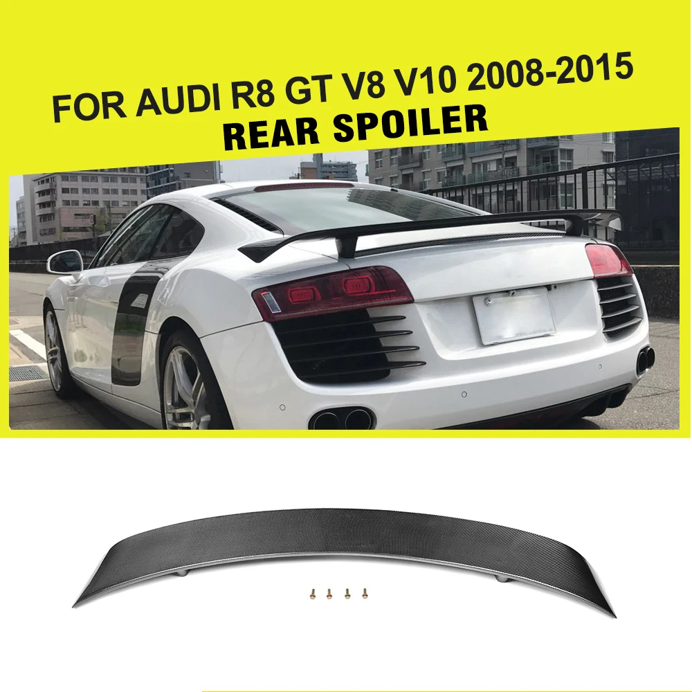 Спойлер для багажника из углеродного волокна/FRP Audi R8 V8 V10 2008 2015|trunk spoiler|rear trunk spoilerrear