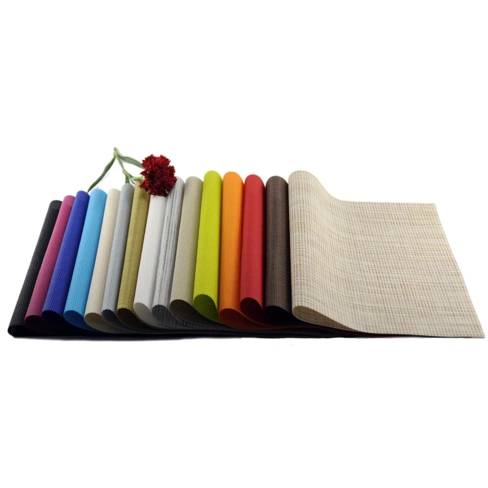 JK Home 4Pcs/lot Dining Table Mat Plates Pads Bowl Pad Coasters Fast-Dry Table Cloth Pad Slip-Resistant Kitchen Table Decoration
