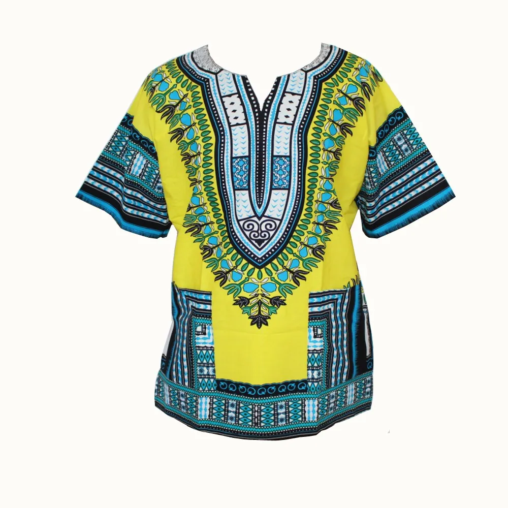Женское винтажное платье Dashiki футболка с коротким рукавом и принтом в
