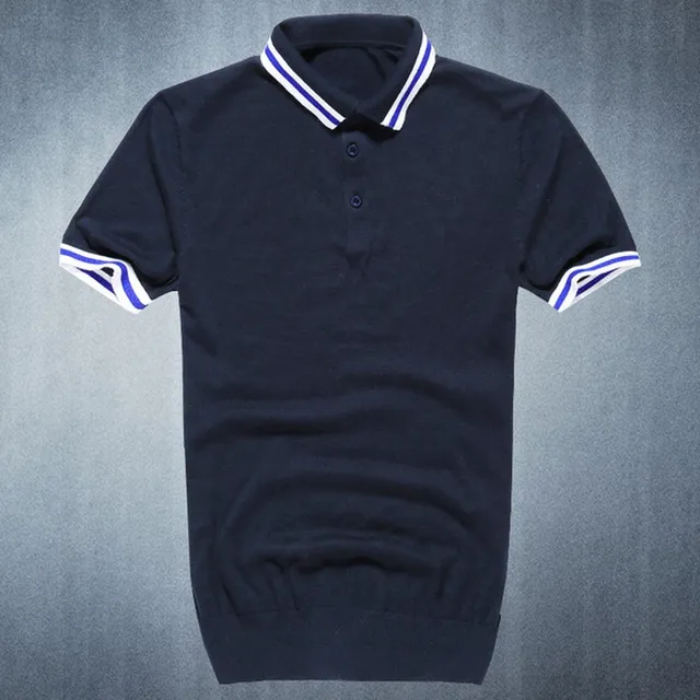 men's short sleeve sweater polo