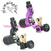 Pro 2 pcs Black&Purple Hummingbird V2 Original Swiss Motor Rotary Tattoo Machine Gun kit liner shader for cord