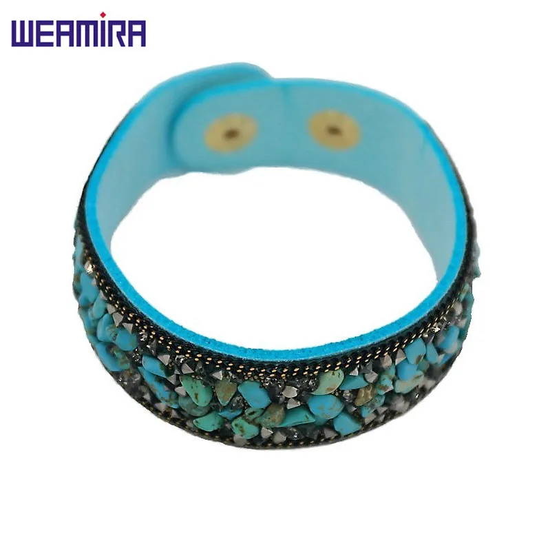 Новая Мода jewely женщина Браслет кнопку Регулируемая длина Высокого класса кожа